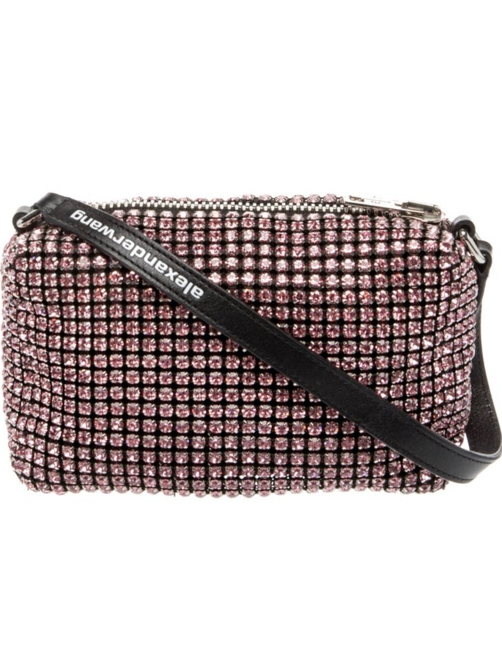Alexander Wang Crystal-Embellished Rose Gold Mini Heiress Handle Bag